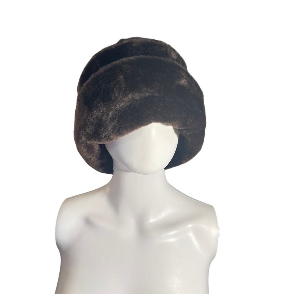 Betmar New York Brown Fuzzy Hat Women’s